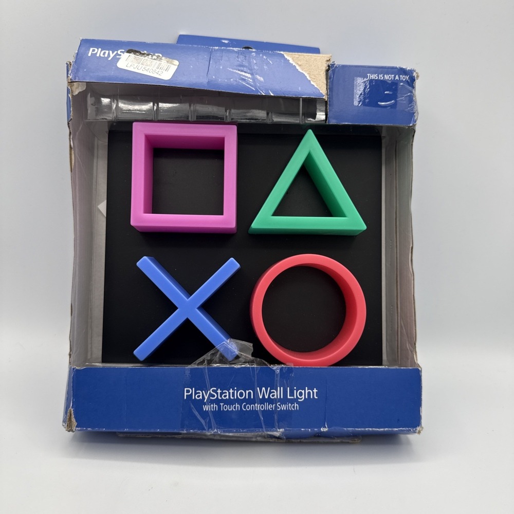 Playstation Icon Wall Desk LED Light SEE DETAILS